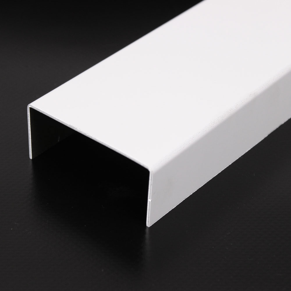 Aluminium U-Profil Weiß